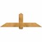 Ekena Millwork Eugene Rough Sawn Timber Gable Bracket, Western Red Cedar, 60"W x 20"H x 6"D x 6"F, 8/12 Pitch GBW060X20X0606EUG00RWR - alternate 1